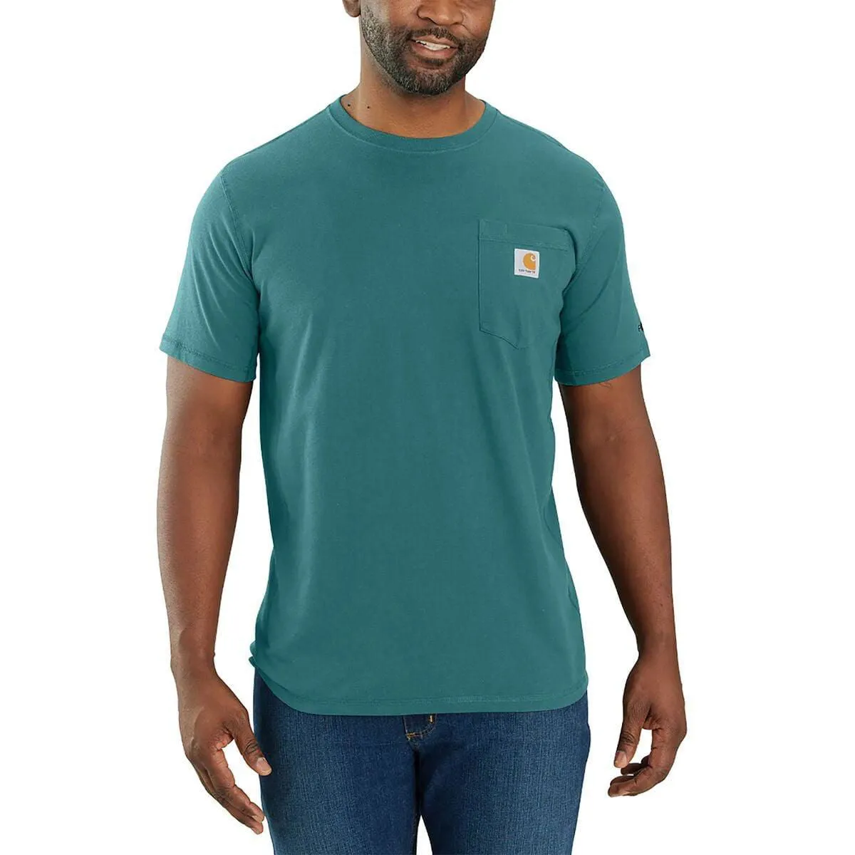 104616 - Carhartt force® relaxed fit midweight short-sleeve pocket t-shirt- Sea Pine