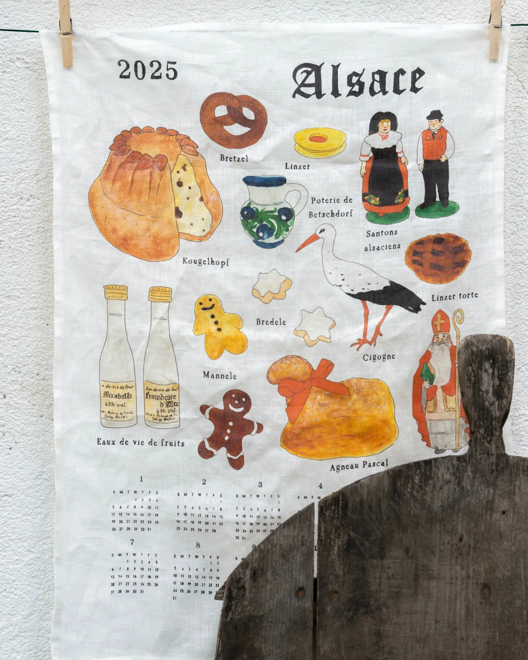 2025 Calendar Cloth: Specialties of Alsace