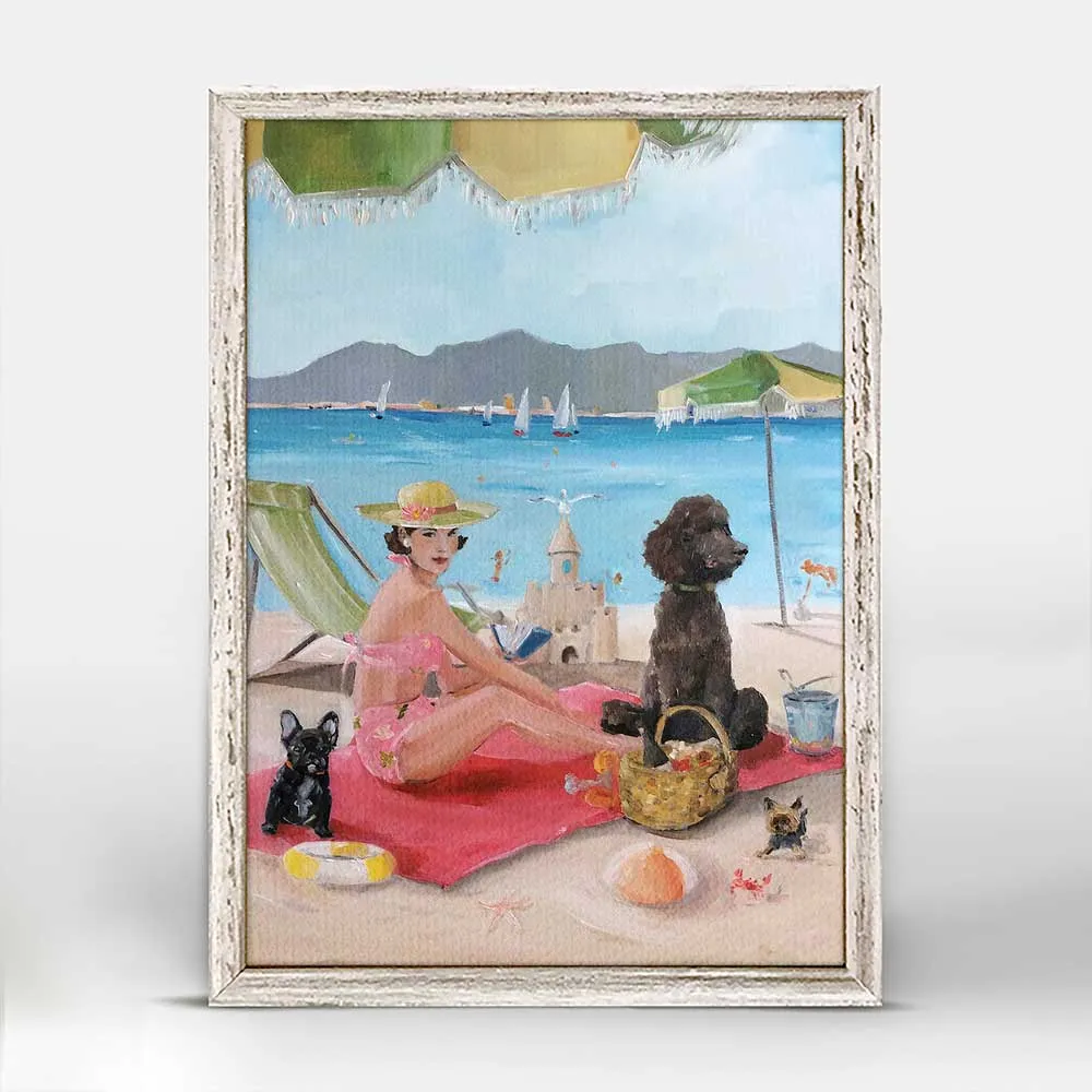 A Day In St. Tropez Mini Framed Canvas