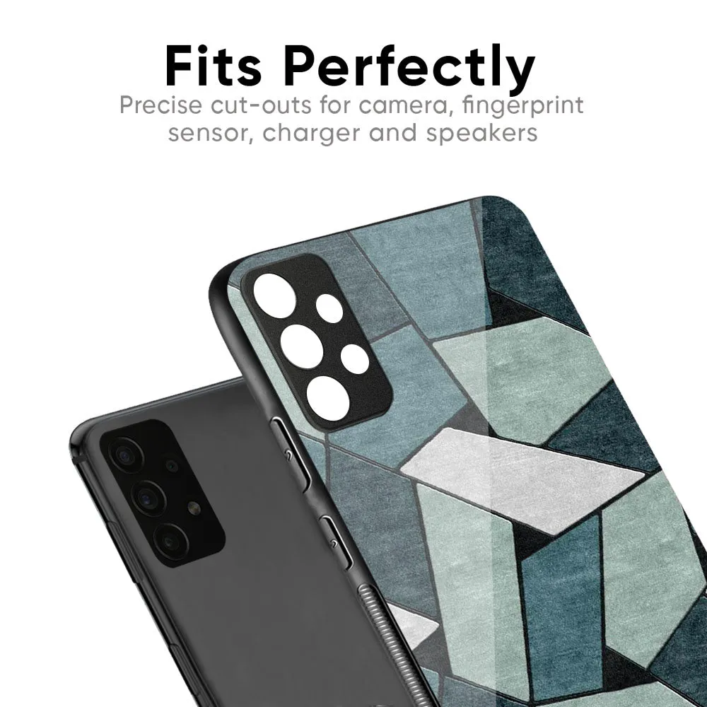 Abstact Tiles Glass Case for Oppo F19