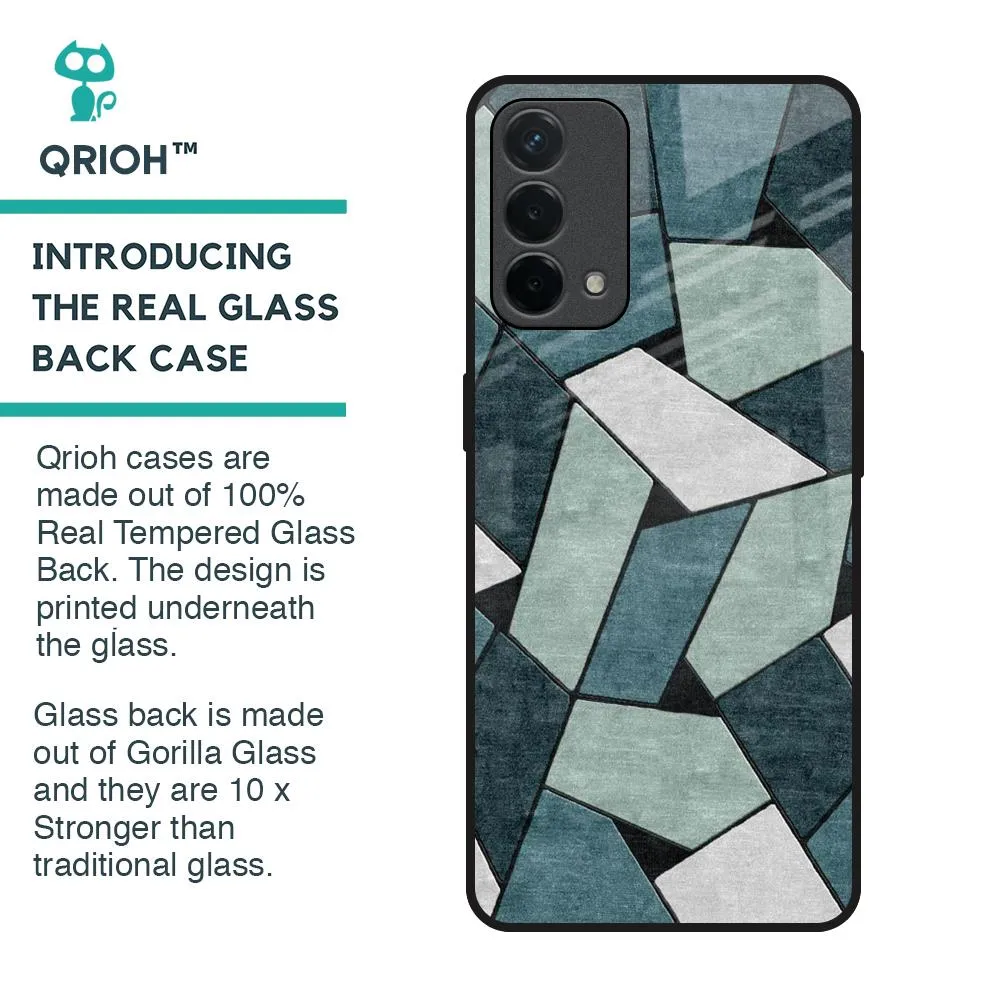 Abstact Tiles Glass Case for Oppo F19