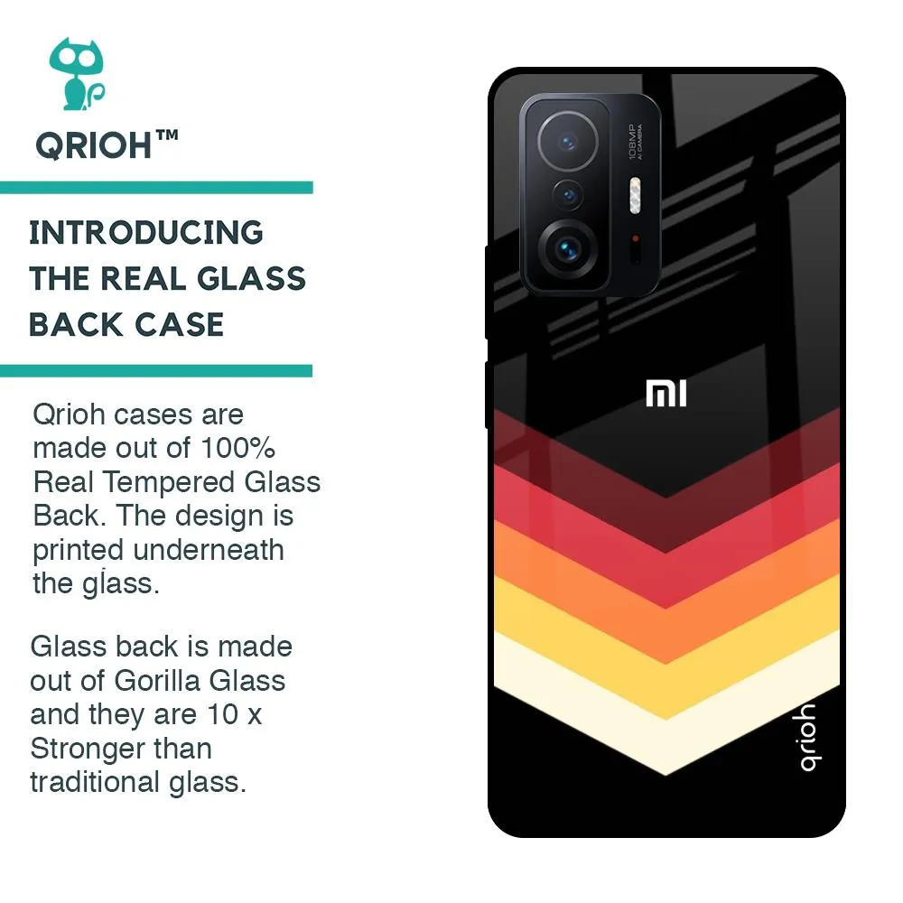 Abstract Arrow Pattern Glass Case For Mi 11T Pro 5G