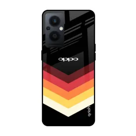 Abstract Arrow Pattern Glass Case For Oppo F21s Pro 5G