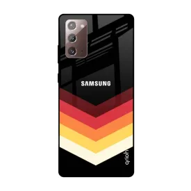 Abstract Arrow Pattern Glass Case For Samsung Galaxy Note 20