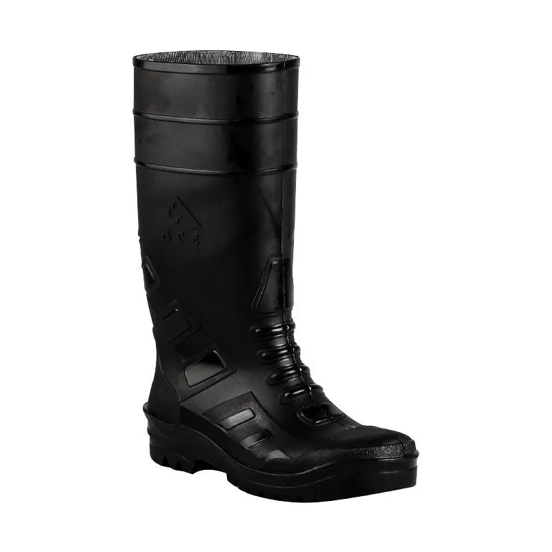 Ace Tsavo Safety Gumboots (With Steel Toe) - Black