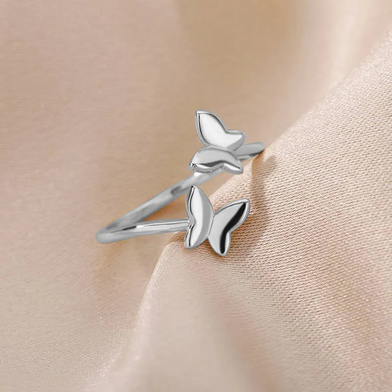 Adjustable Butterfly Ring