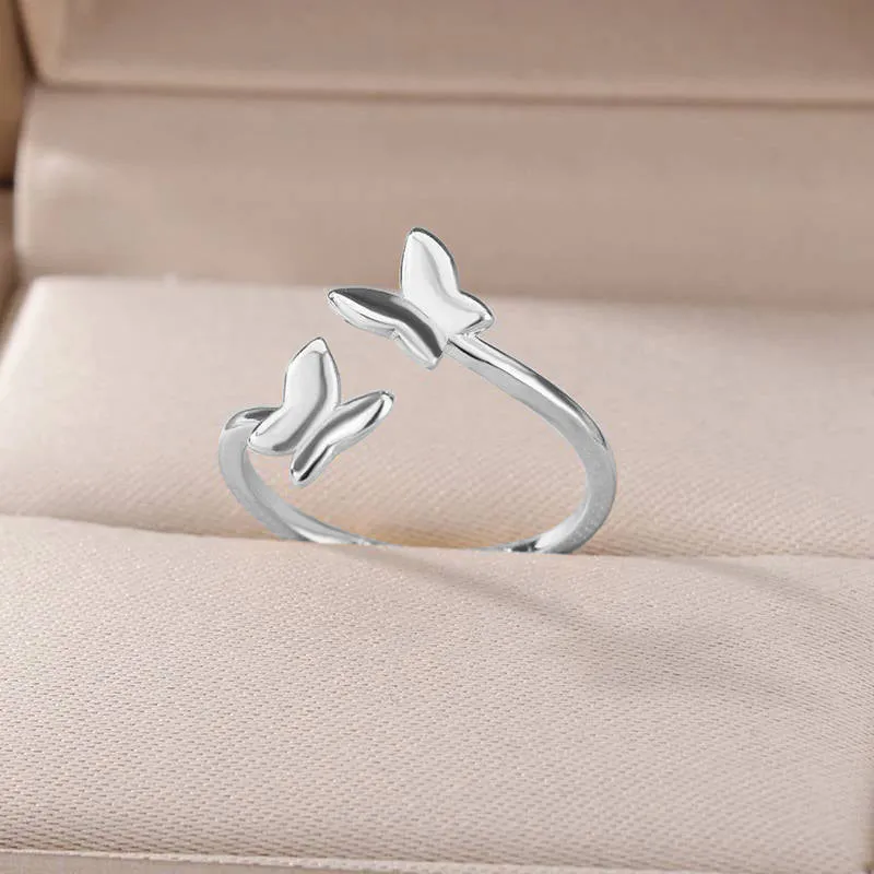 Adjustable Butterfly Ring