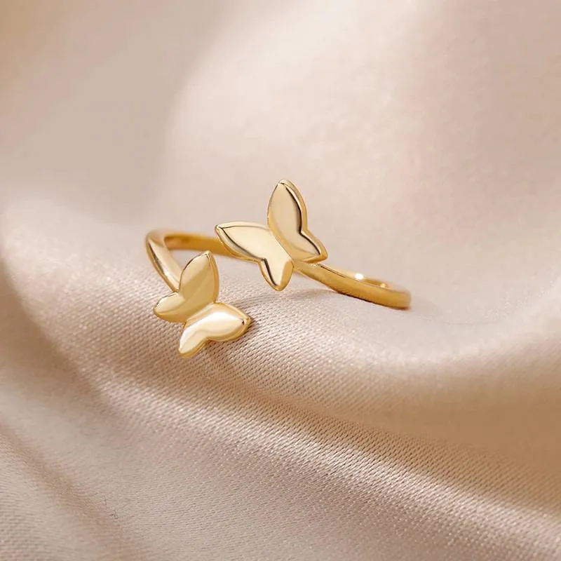 Adjustable Butterfly Ring