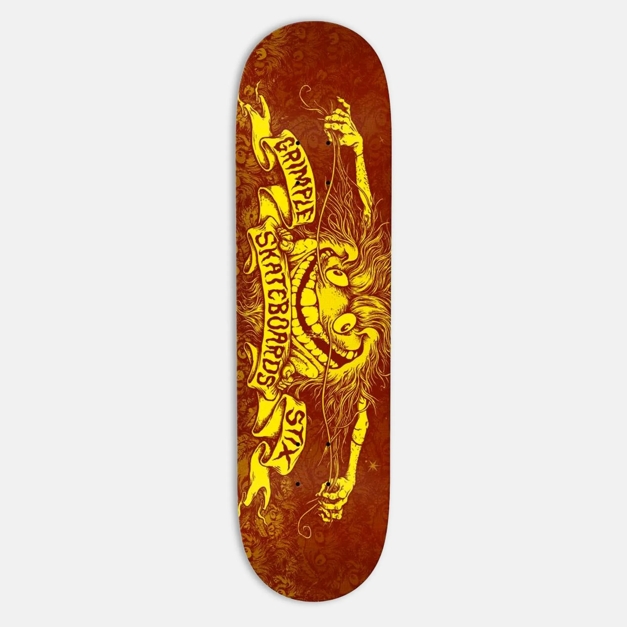 Anti Hero Skateboards - 8.25" Grimplestix Skateboard Deck - Brown