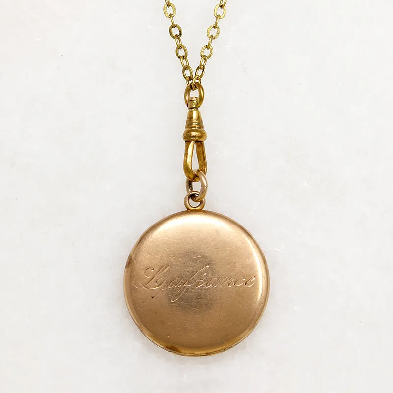 Arthur La Fiance Locket on Glittering Chain by Ancient Influences