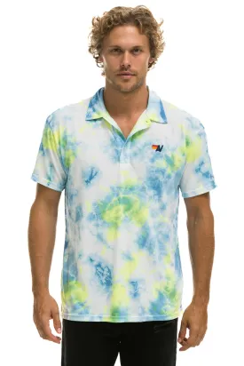 AVIATOR NATION POLO - TIE DYE YELLOW