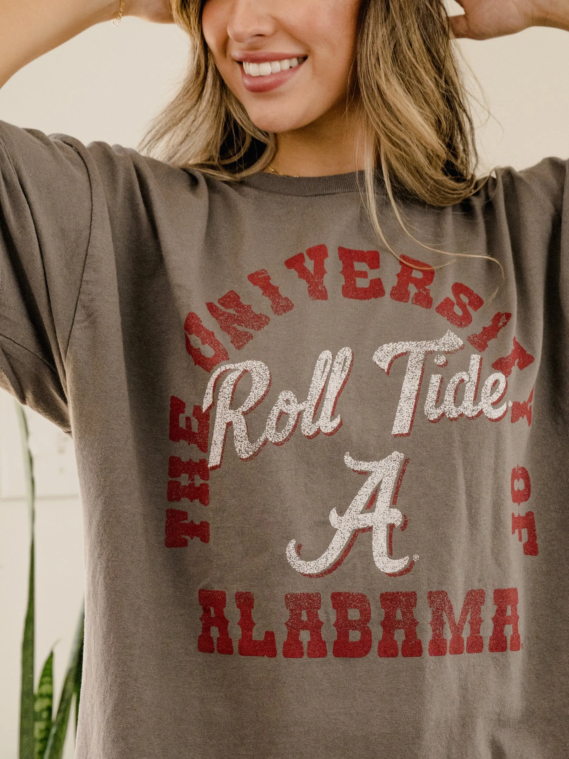 Bama Draft Charcoal Thrifted Tee