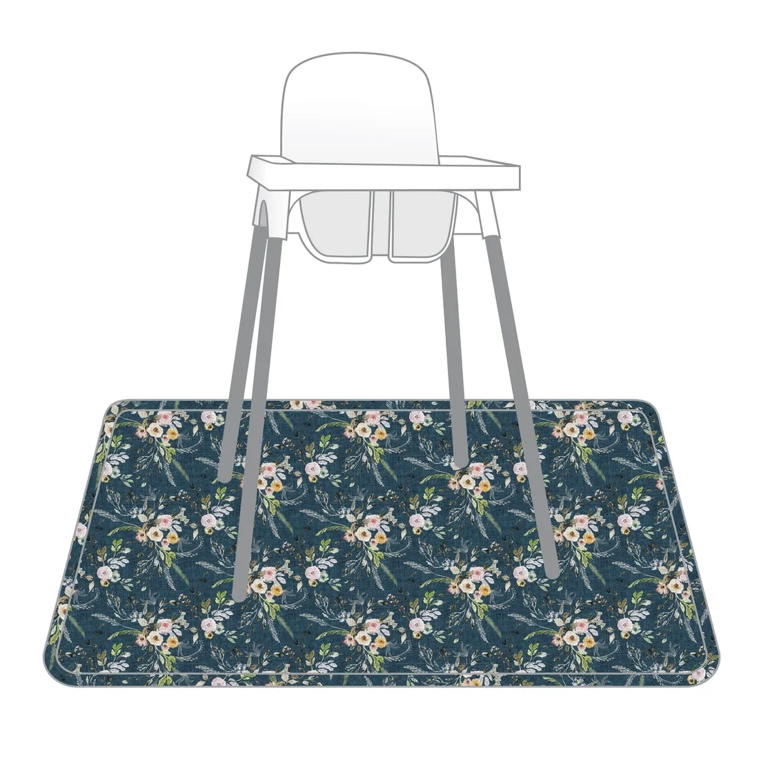 BapronBaby-Boho Floral - Waterproof Splash Mat