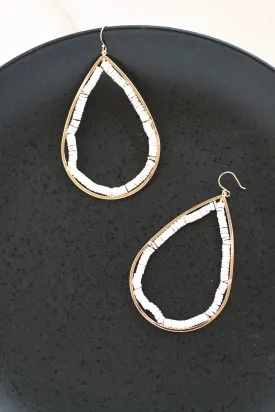 Beaded Teardrop Earrings