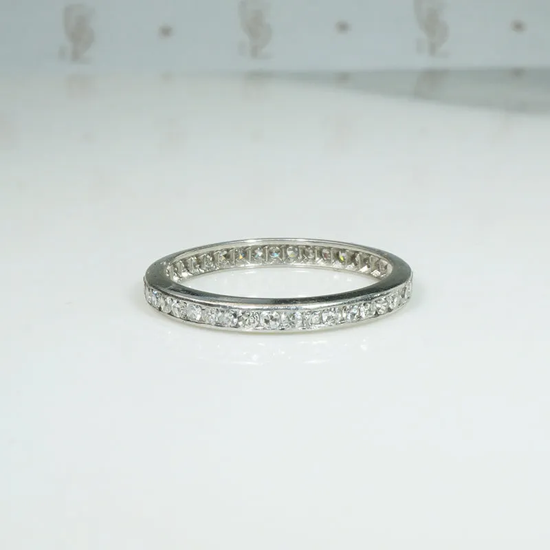 Beautifully Balanced Diamond & Platinum Eternity Band