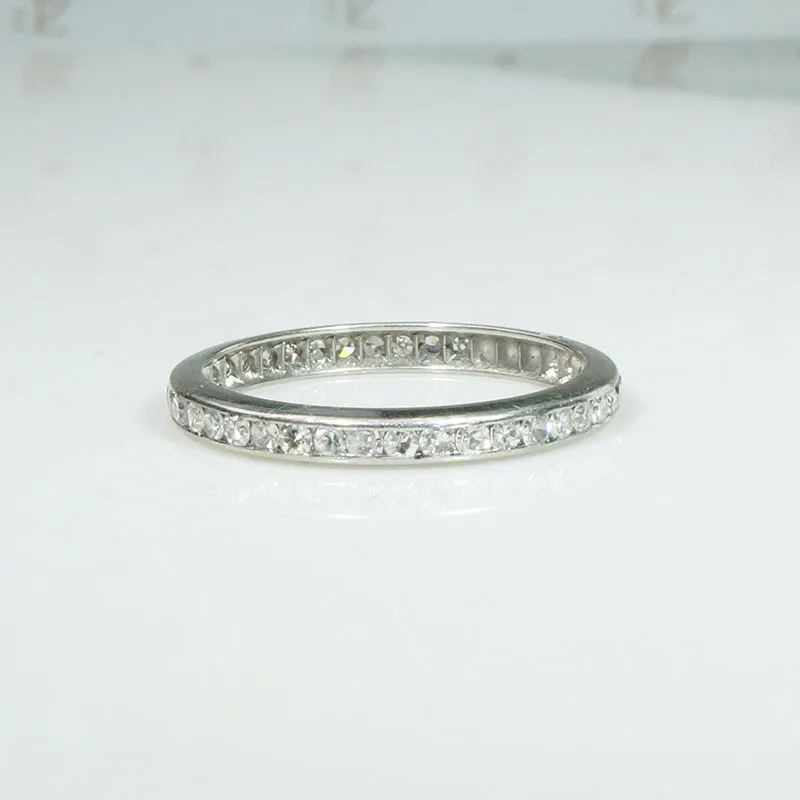 Beautifully Balanced Diamond & Platinum Eternity Band