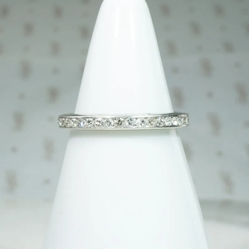 Beautifully Balanced Diamond & Platinum Eternity Band