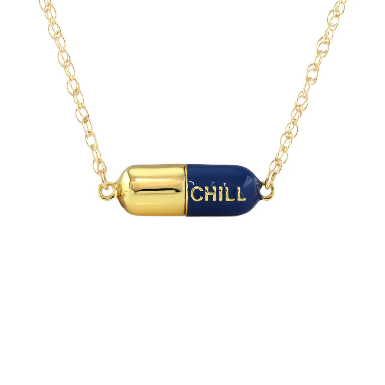 Big Chill Pill Chain Necklace