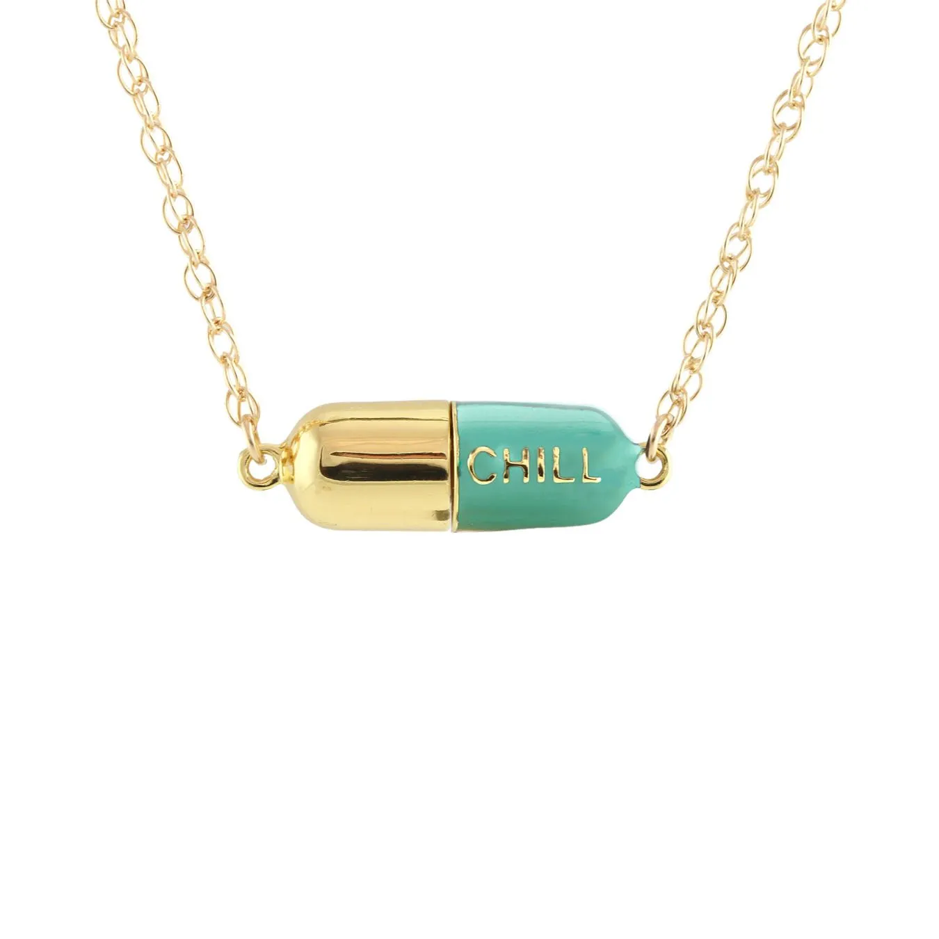 Big Chill Pill Chain Necklace