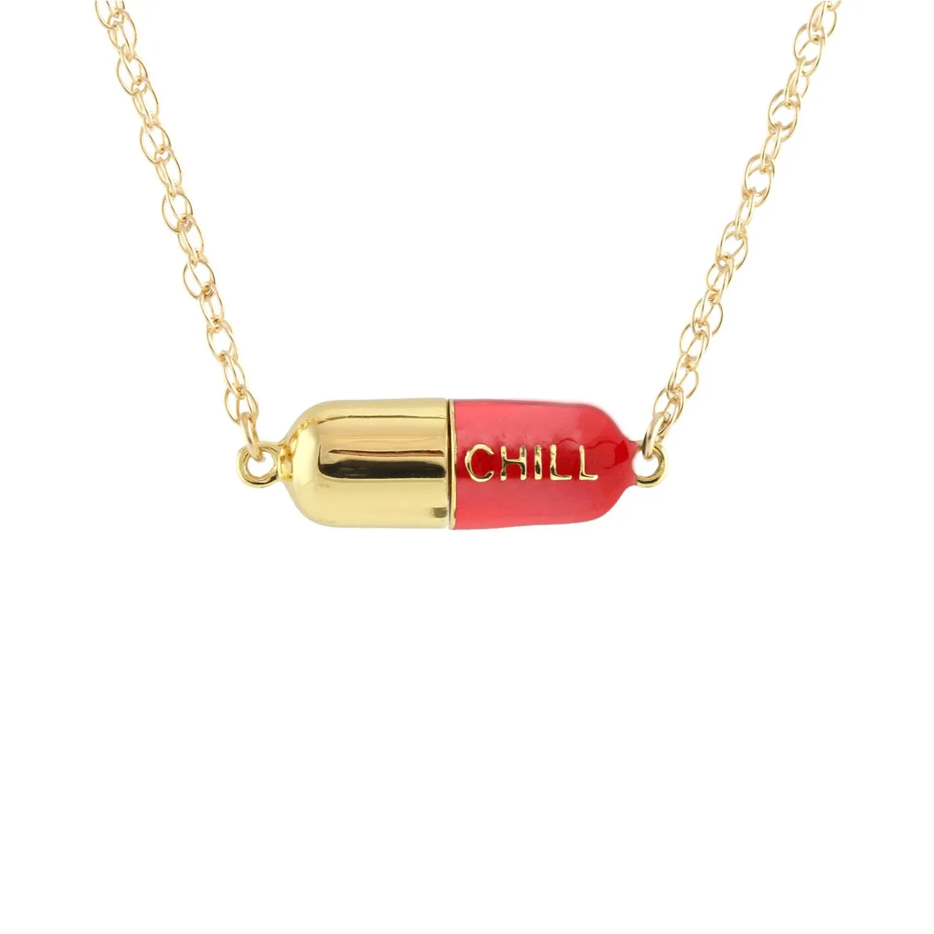 Big Chill Pill Chain Necklace