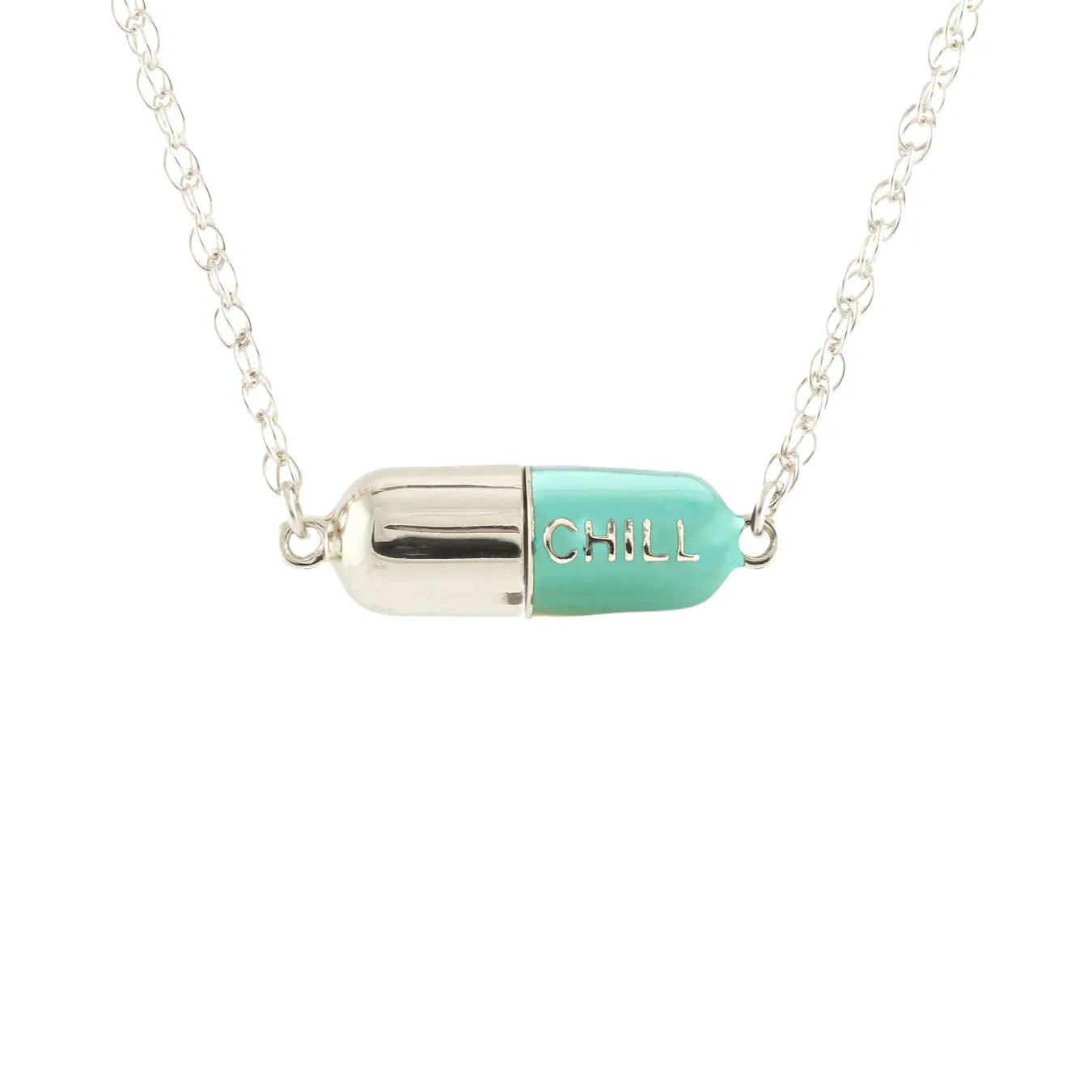 Big Chill Pill Chain Necklace