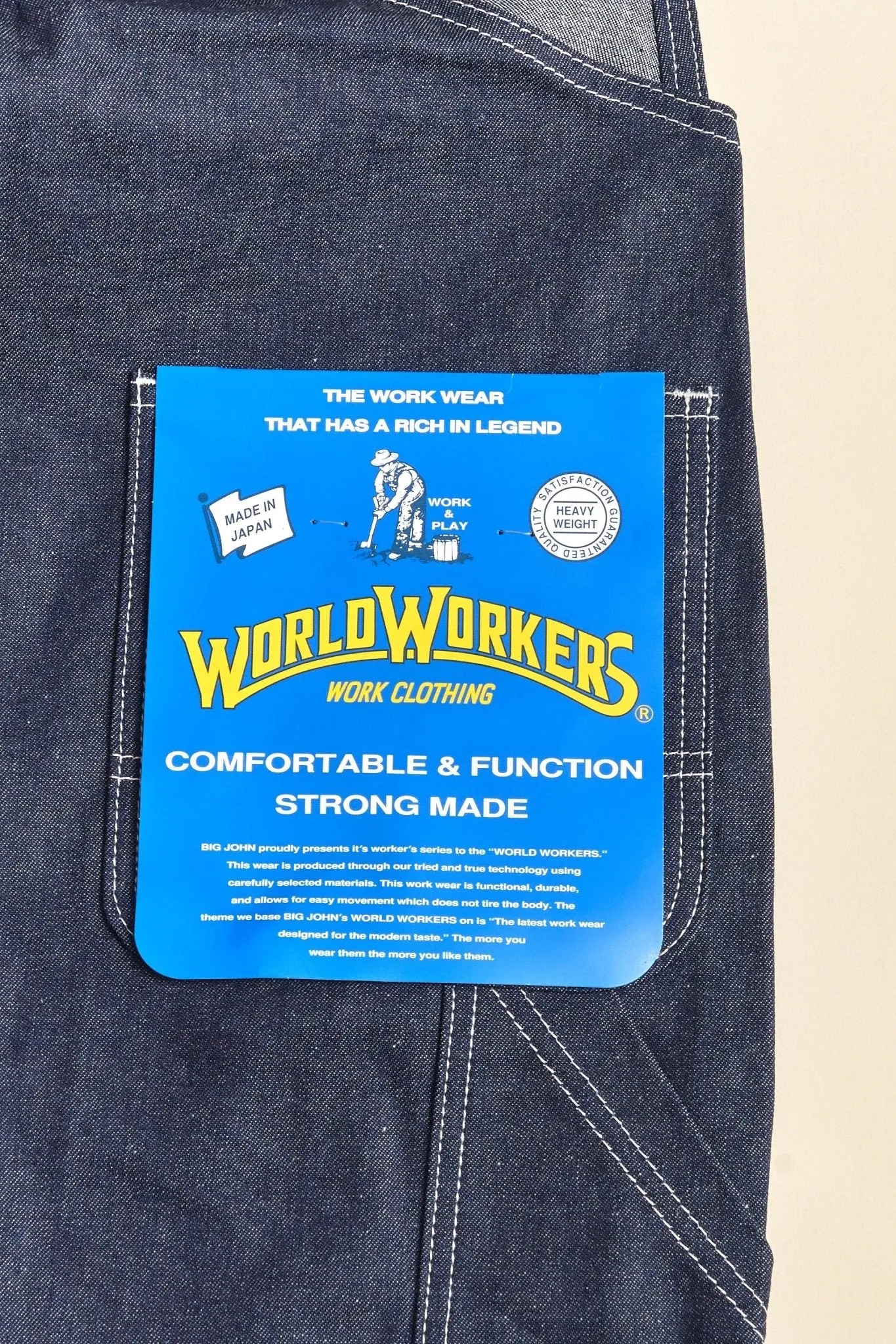 Big John World Workers Overall - Dry Indigo