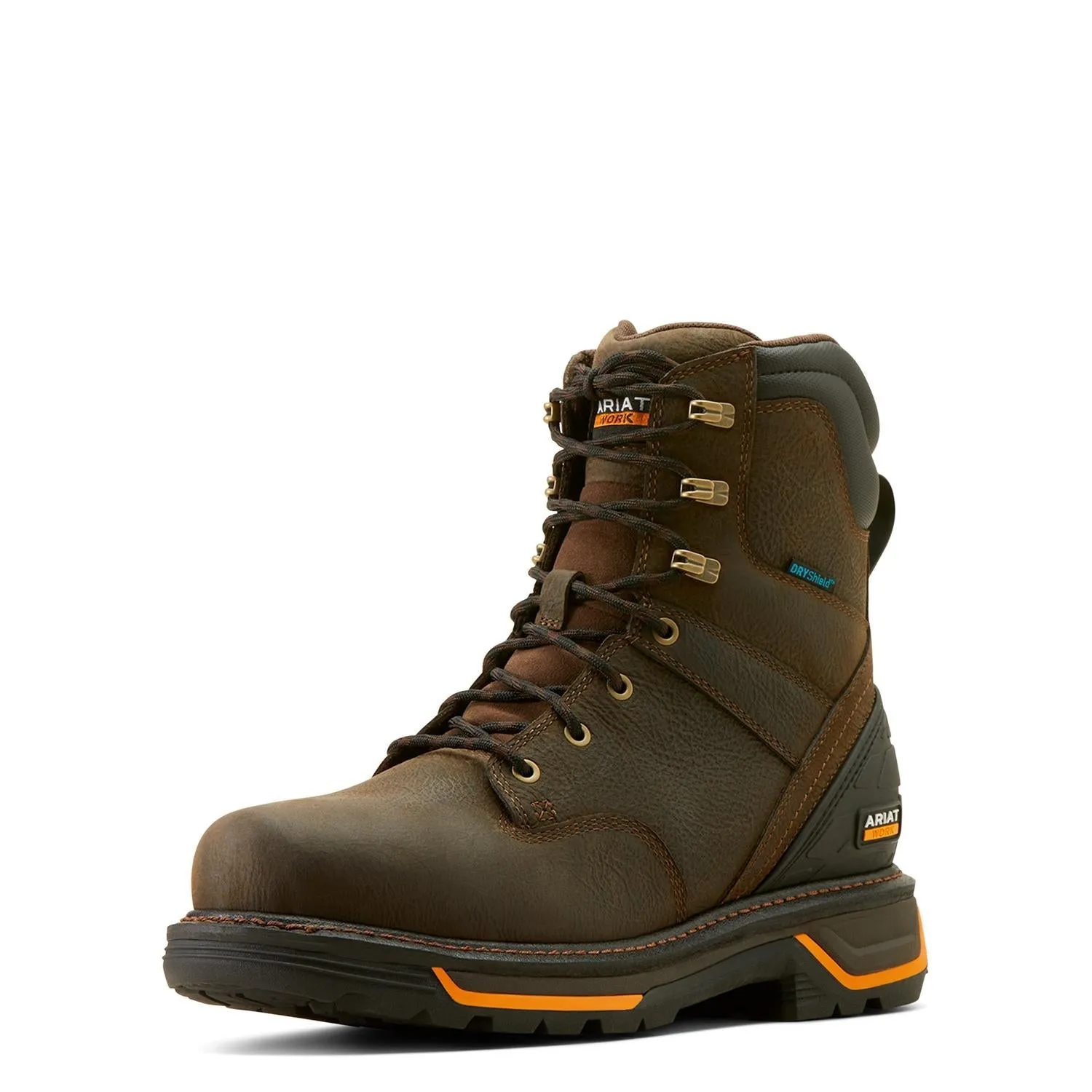 Big Rig 8in Waterproof Work Boot Iron Coffee