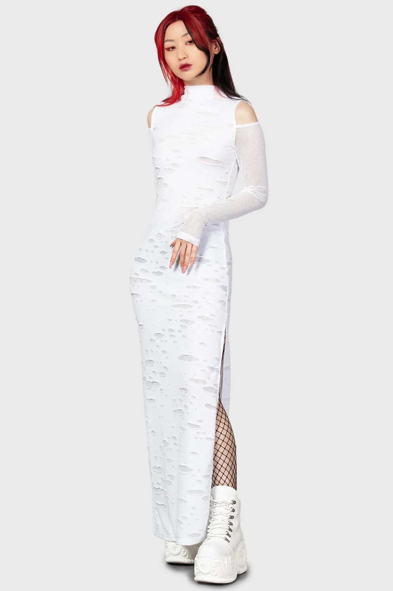 Biters Maxi Dress [WHITE]