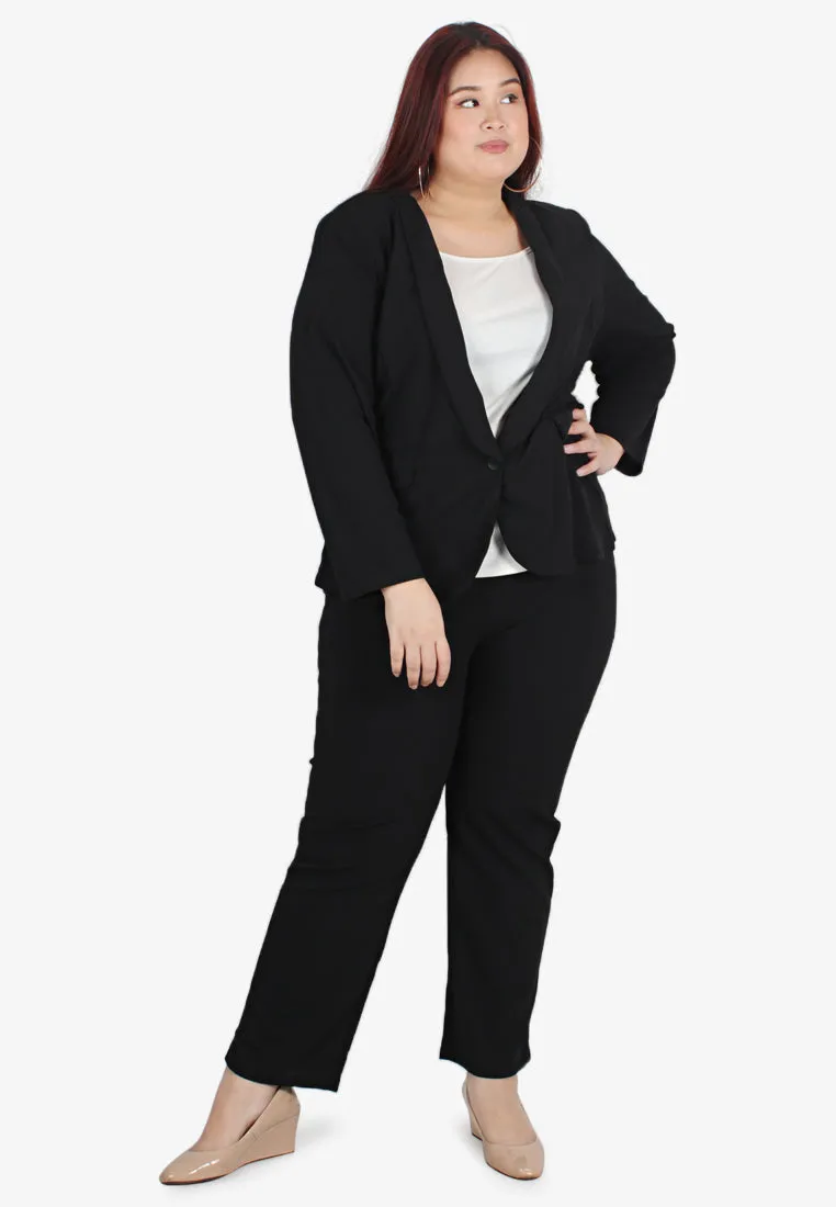 Blair Stretch Work Blazer - Black