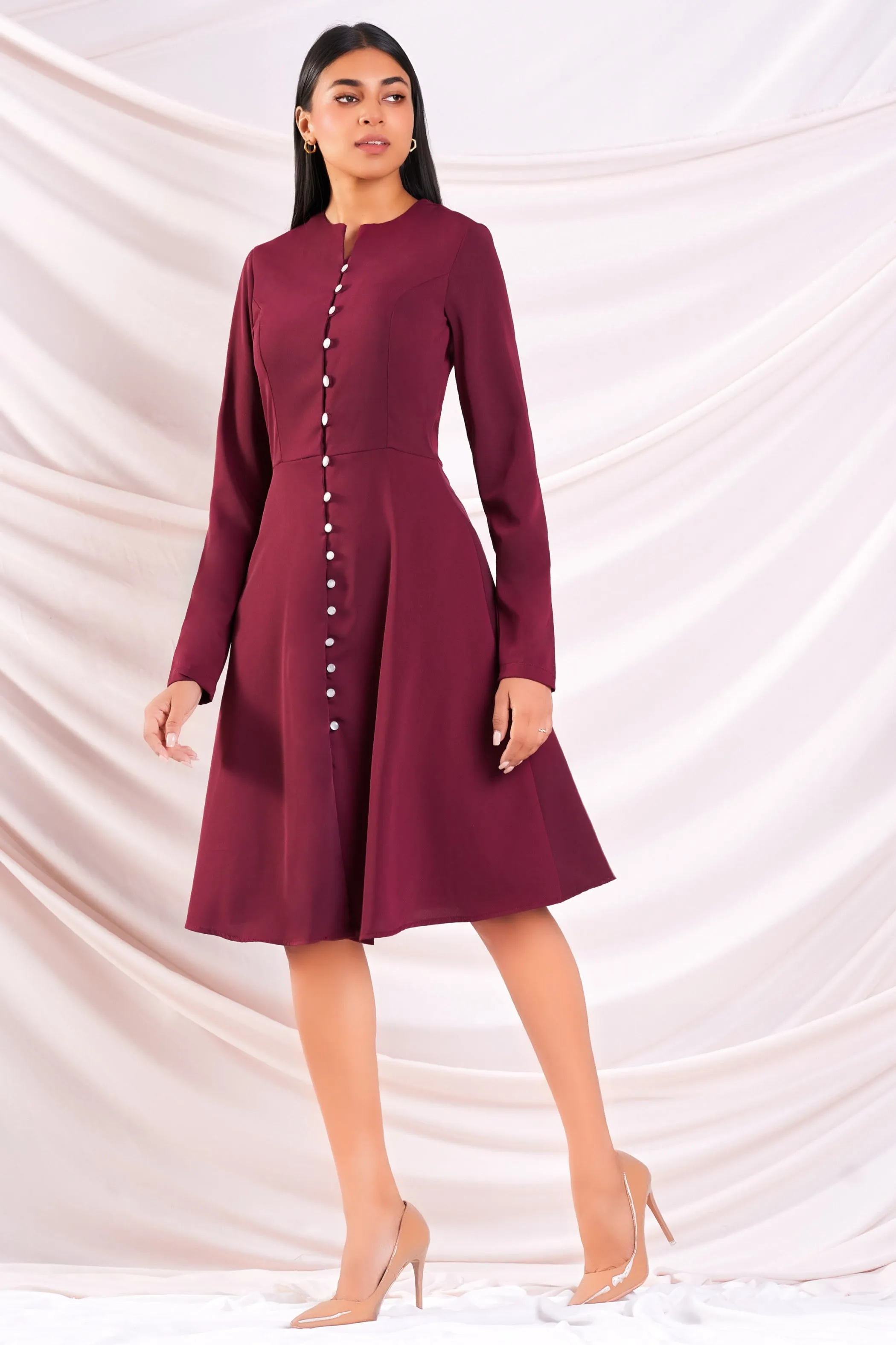 Button Up Aline Dress