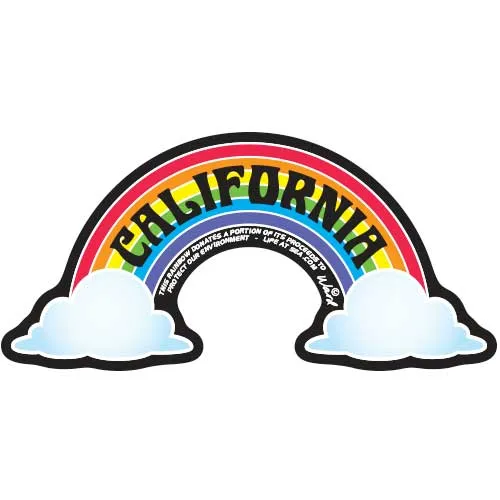 California Rainbow Sticker Decal