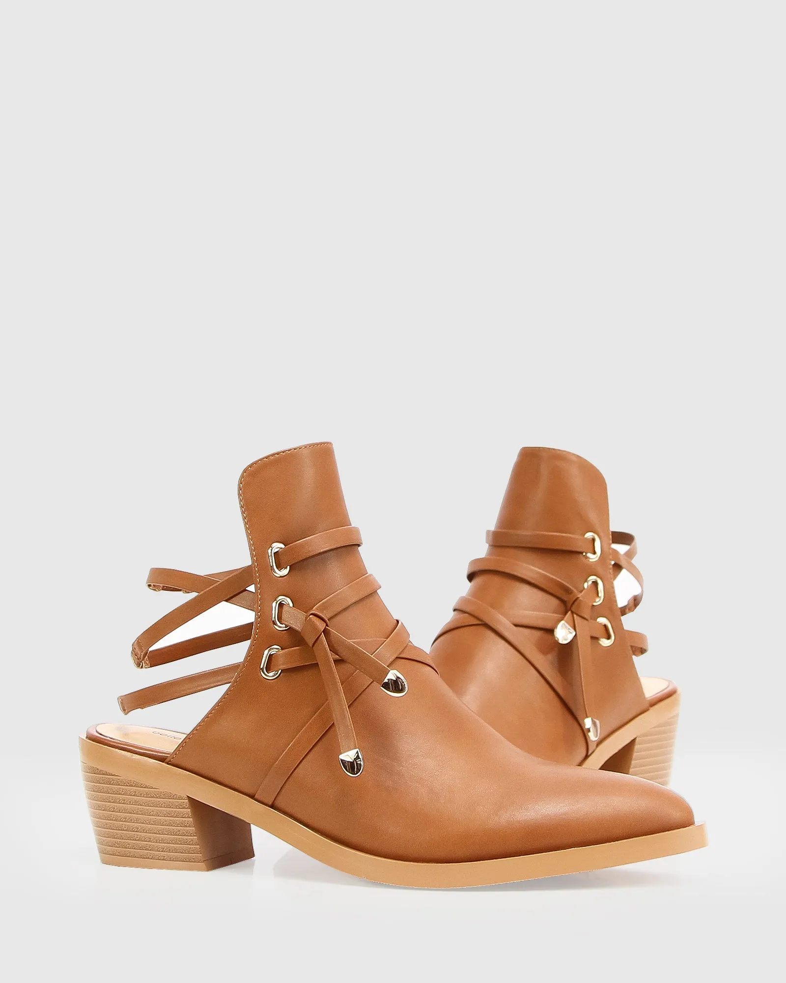 Can't Be Tamed Open Back Boot - Tan