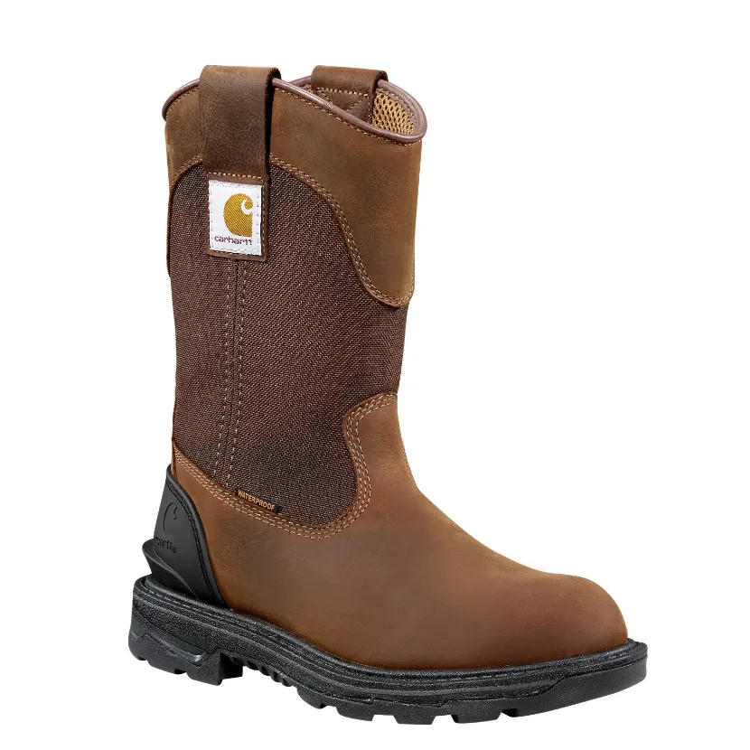 Carhartt Women's Ironwood 11" Alloy Toe WP Wellington Boot -Brown- FT1502-W