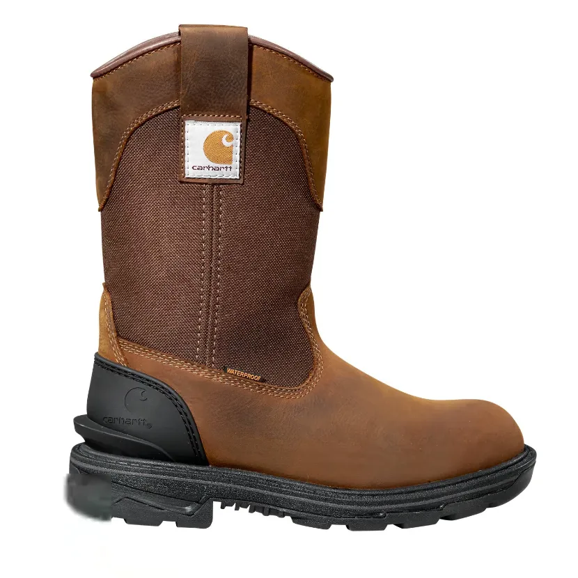 Carhartt Women's Ironwood 11" Alloy Toe WP Wellington Boot -Brown- FT1502-W