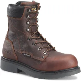 Carolina Men's Dice 8" Aluminum Toe Waterproof Work Boot -Brown- CA6512