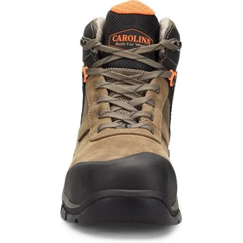 Carolina Men’s Duke 5" WP Comp Toe Hiker Work Shoe -Brown- CA5548