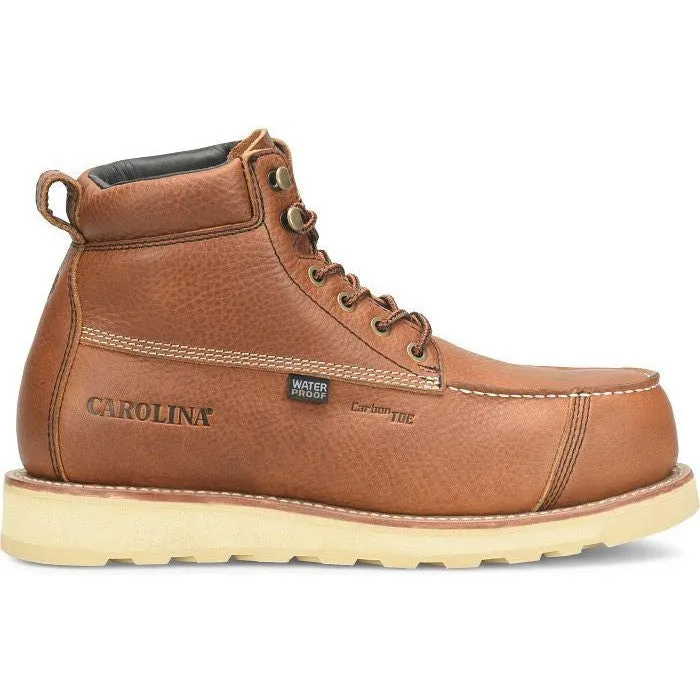 Carolina Men's Staple Gun 6" Carbon Comp Toe WP Work Boot -Tan- CA7570