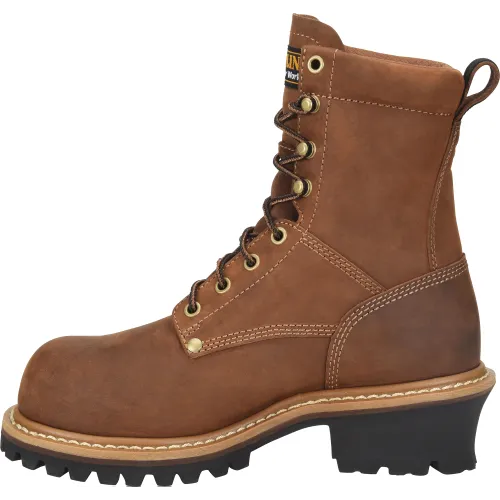 Carolina Women's Elm 8" Comp Toe WP Slip Resist Work Boot -Brown- CA1435