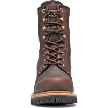 Carolina Women's Elm 8" Logger Work Boot - Brown - CA421