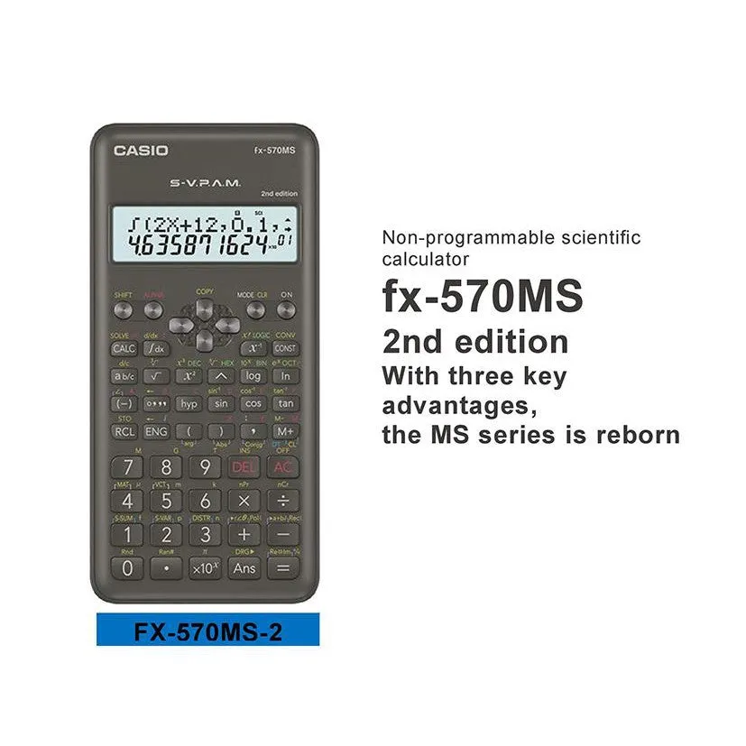 Casio Scientific Calculator FX-570MS 2nd Edition