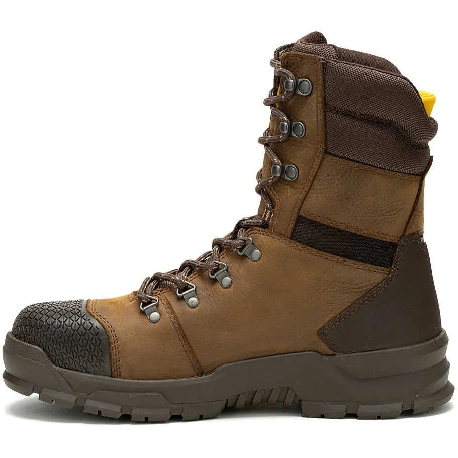 Cat Men's Accomplice X 8" Steel Toe WP Work Boot - Brown - P91642