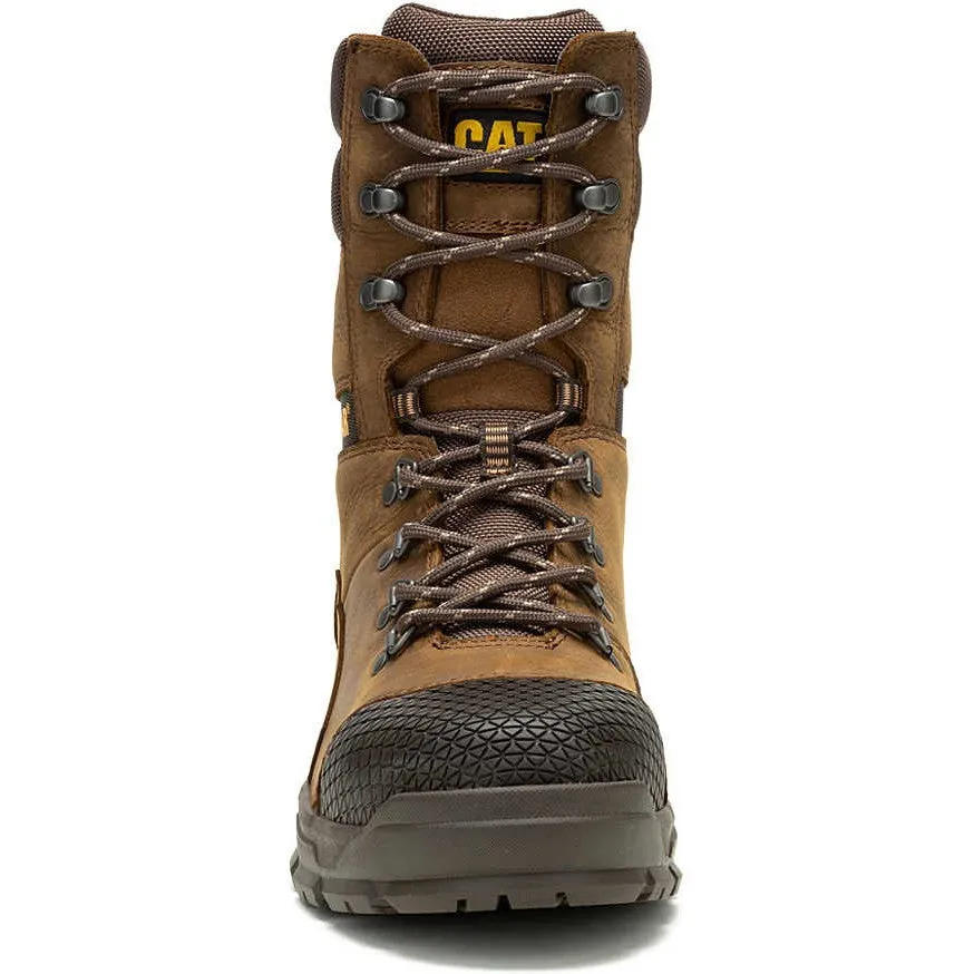 Cat Men's Accomplice X 8" Steel Toe WP Work Boot - Brown - P91642