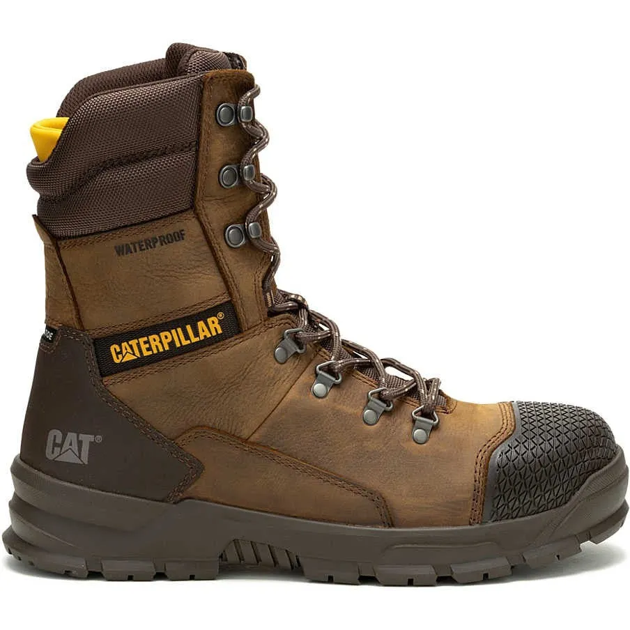 Cat Men's Accomplice X 8" Steel Toe WP Work Boot - Brown - P91642