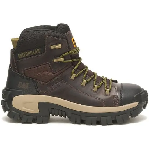 CAT Men's Invader Comp Toe Waterproof Hiker Work Boot -Coffee- P91541