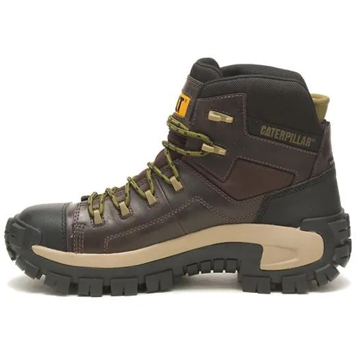 CAT Men's Invader Comp Toe Waterproof Hiker Work Boot -Coffee- P91541