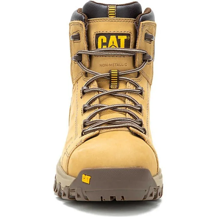 Cat Men's Threshold Rebound Comp Toe WP Work Boot- Honey- P91713