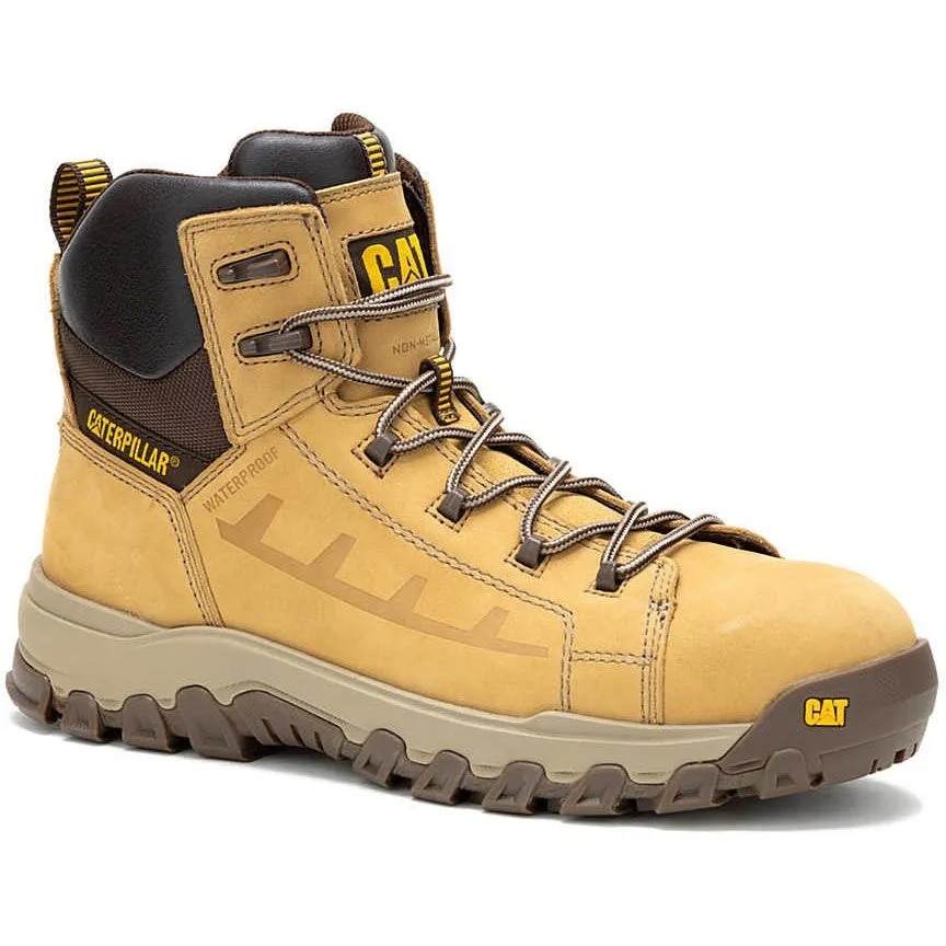 Cat Men's Threshold Rebound Comp Toe WP Work Boot- Honey- P91713