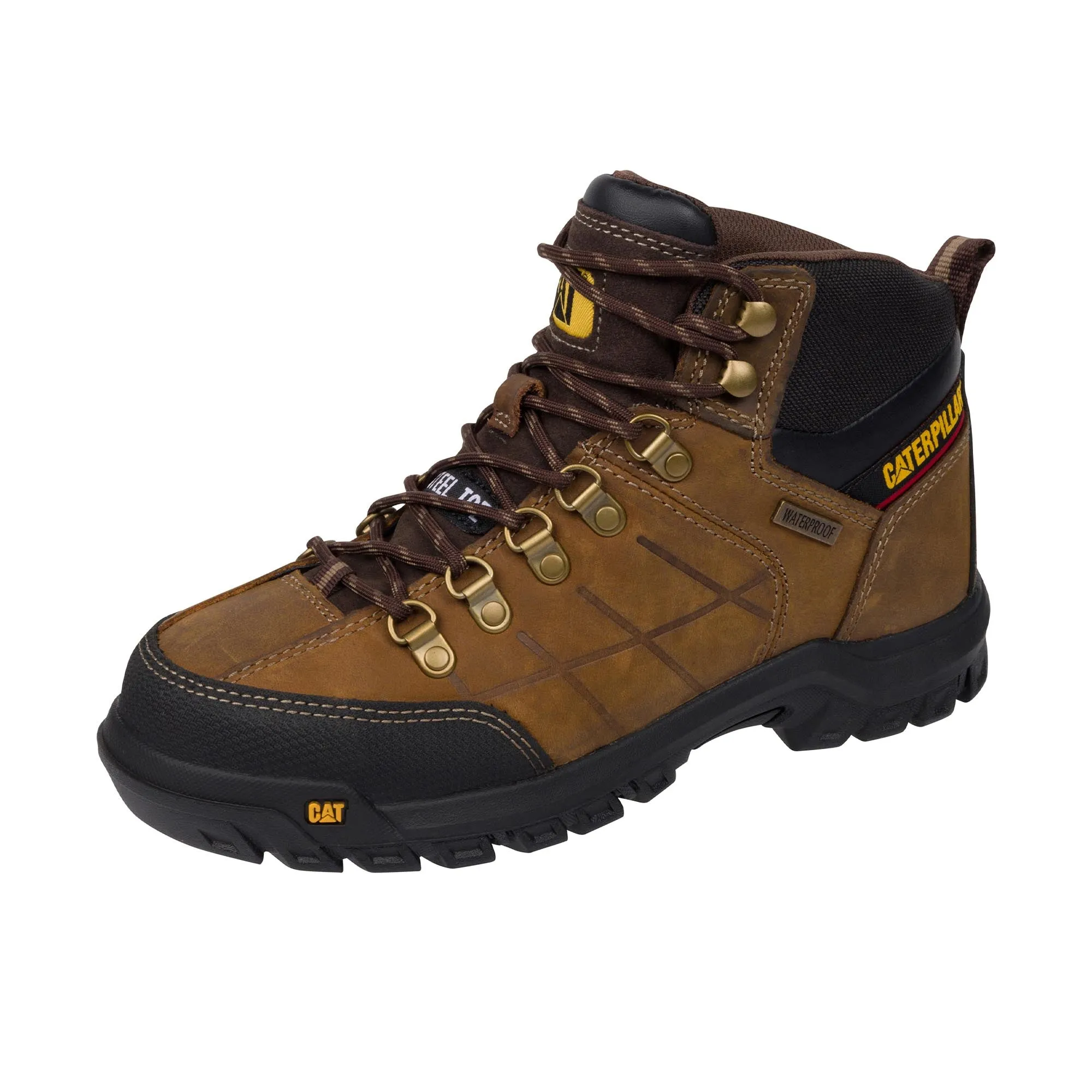 Caterpillar Threshold Steel Toe Real Brown