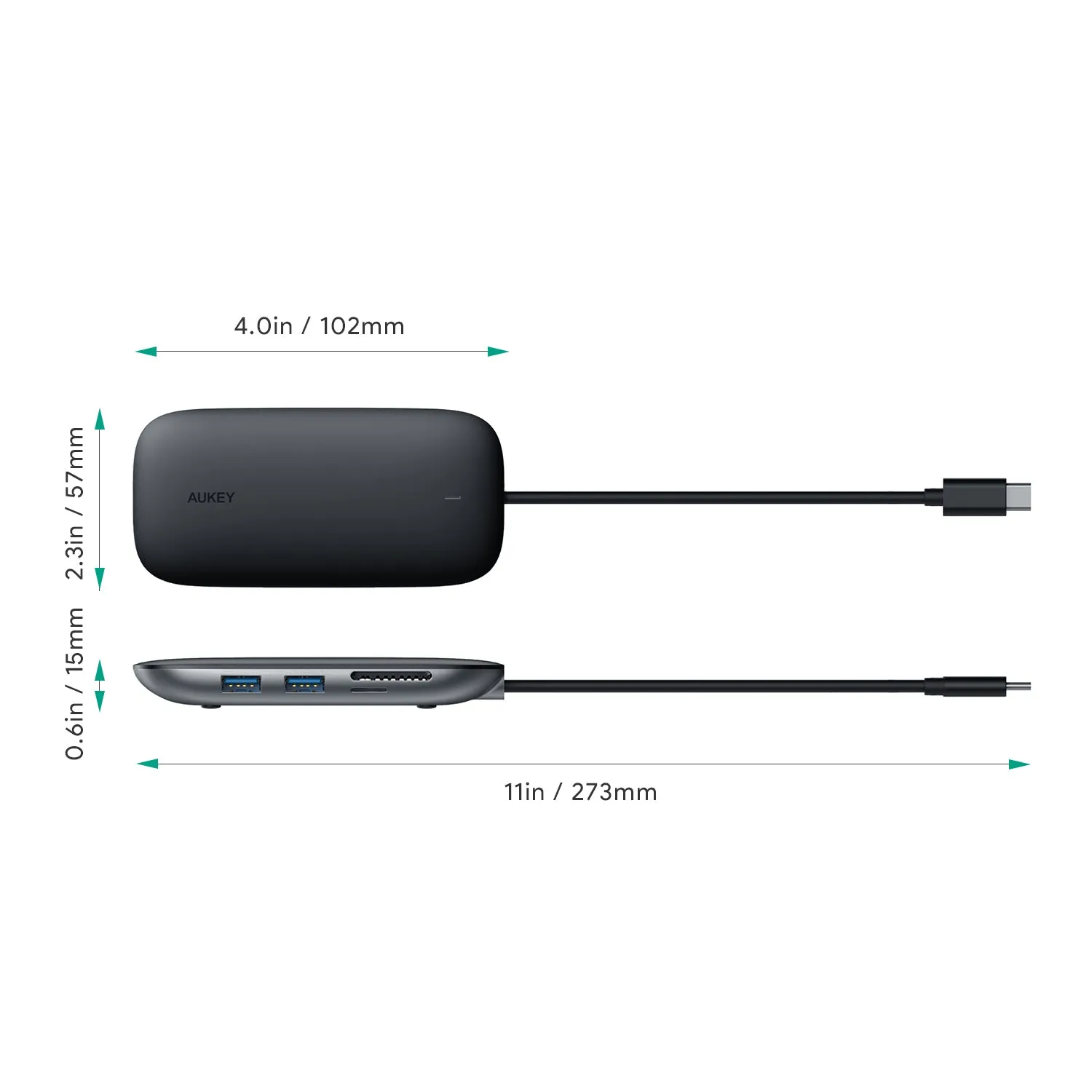 CB-C71 8-in-1 USB-C Hub 100W Power Delivery with HDMI, USB-C, MicroSD, SD card, Ethernet Port