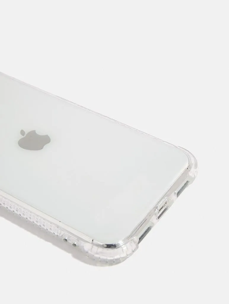 Clear Shock Case With Silver Camera Hole